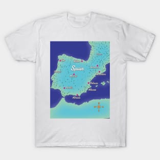 Map Of Spain T-Shirt